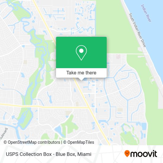 USPS Collection Box - Blue Box map