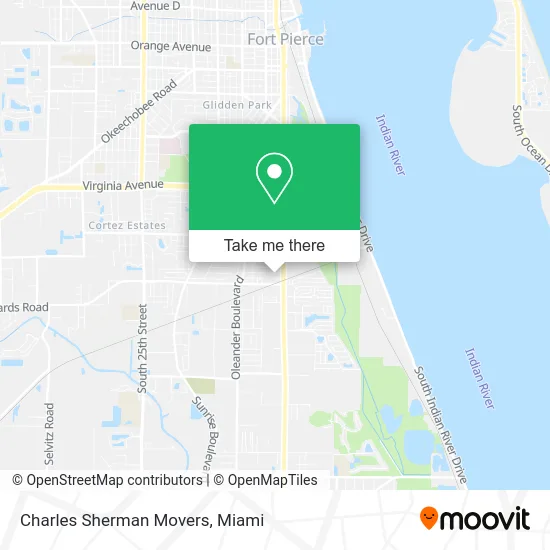 Mapa de Charles Sherman Movers