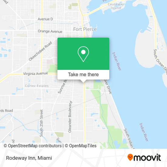 Mapa de Rodeway Inn
