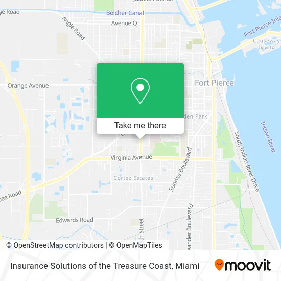 Insurance Solutions of the Treasure Coast map