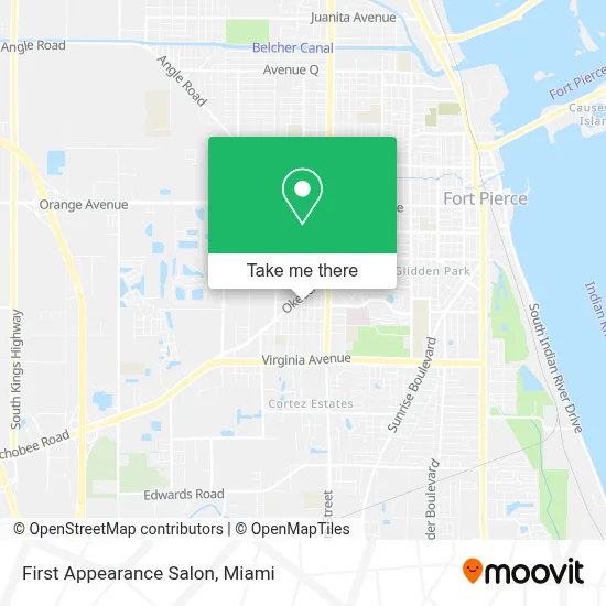 First Appearance Salon map