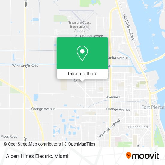 Mapa de Albert Hines Electric