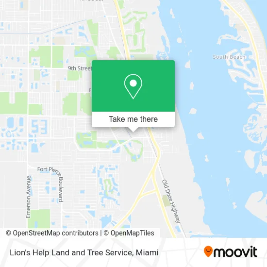 Lion's Help Land and Tree Service map