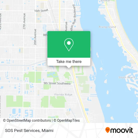 SOS Pest Services map