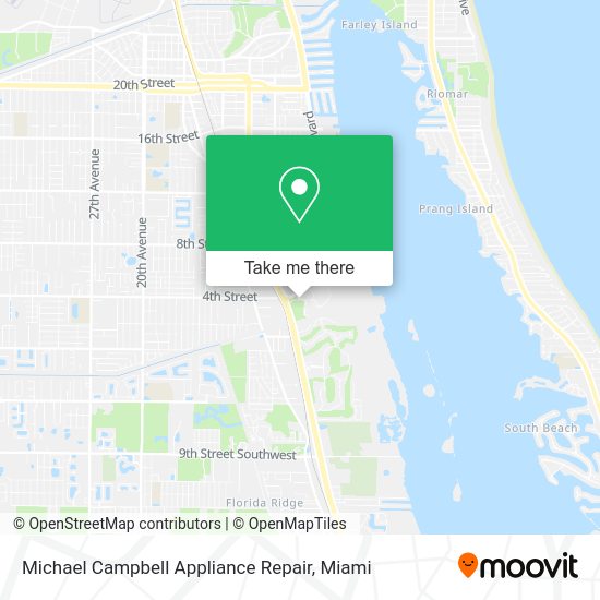 Michael Campbell Appliance Repair map