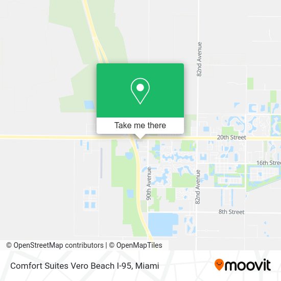 Comfort Suites Vero Beach I-95 map