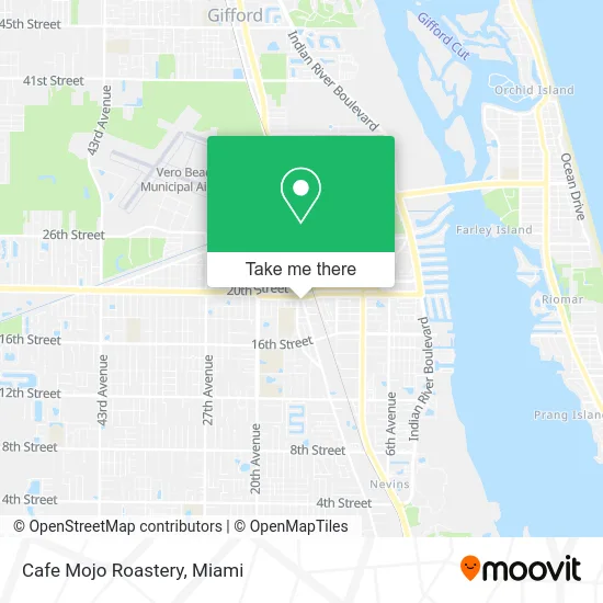 Mapa de Cafe Mojo Roastery