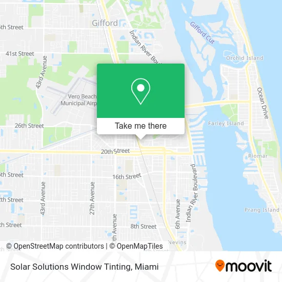 Mapa de Solar Solutions Window Tinting
