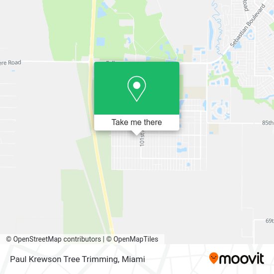 Paul Krewson Tree Trimming map