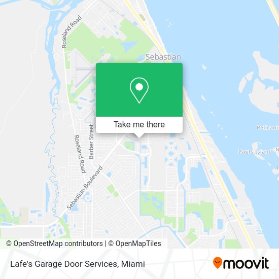 Lafe's Garage Door Services map