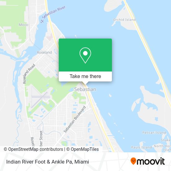 Indian River Foot & Ankle Pa map