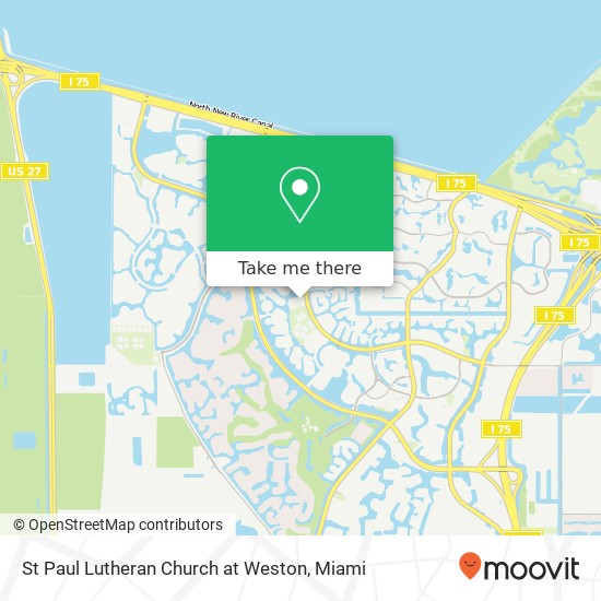 St Paul Lutheran Church at Weston map