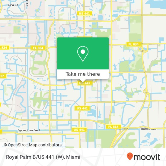 Royal Palm B/US 441 (W) map