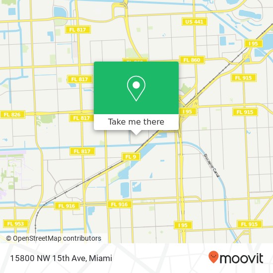 15800 NW 15th Ave map