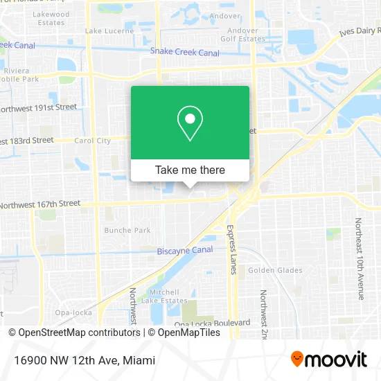 16900 NW 12th Ave map