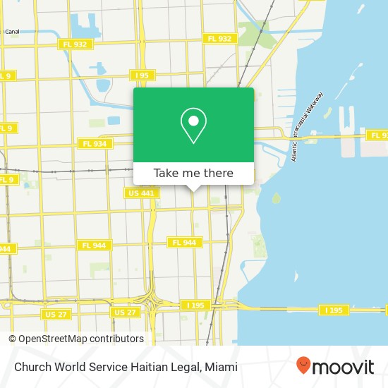 Mapa de Church World Service Haitian Legal