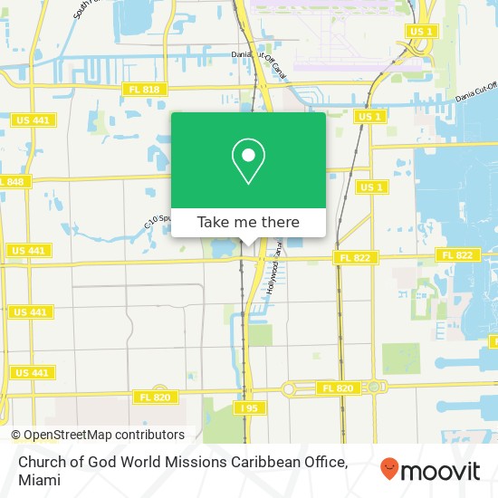 Church of God World Missions Caribbean Office map