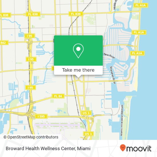 Mapa de Broward Health Wellness Center