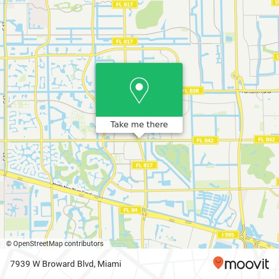 7939 W Broward Blvd map