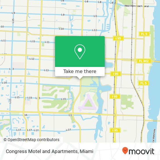 Mapa de Congress Motel and Apartments