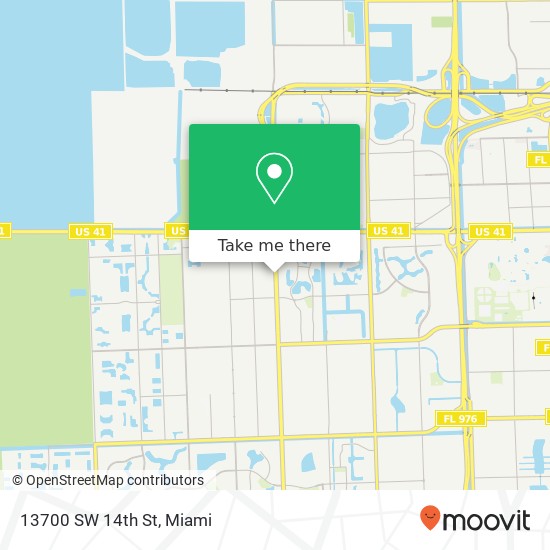 13700 SW 14th St map