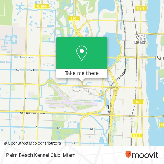 Mapa de Palm Beach Kennel Club