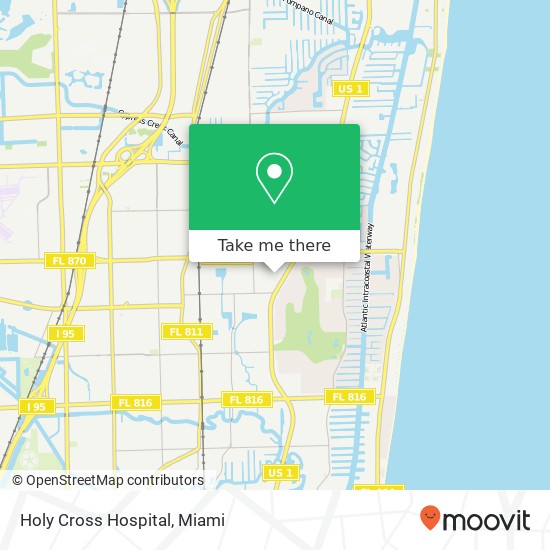 Holy Cross Hospital map