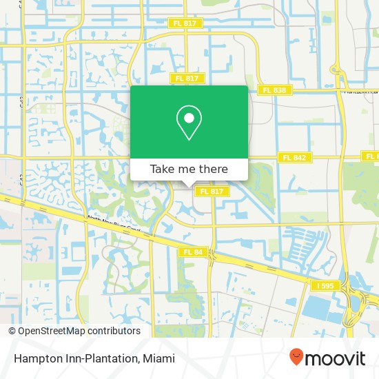 Mapa de Hampton Inn-Plantation