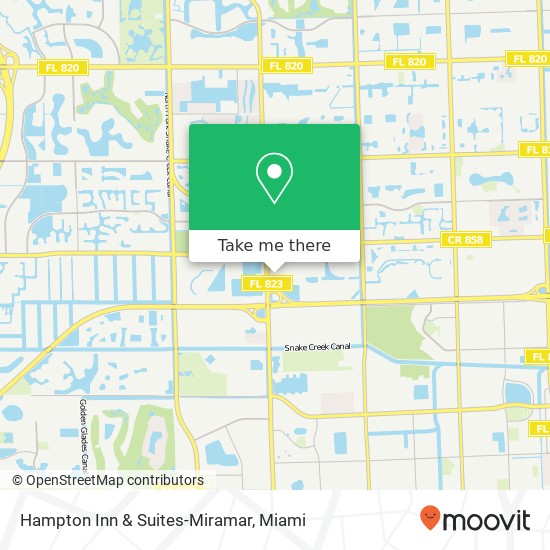 Hampton Inn & Suites-Miramar map