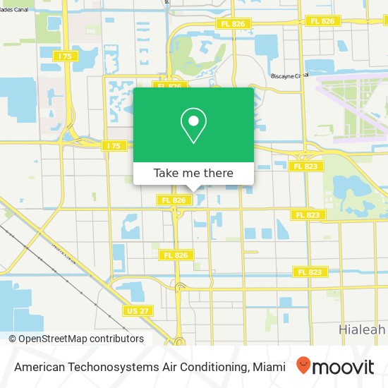 Mapa de American Techonosystems Air Conditioning