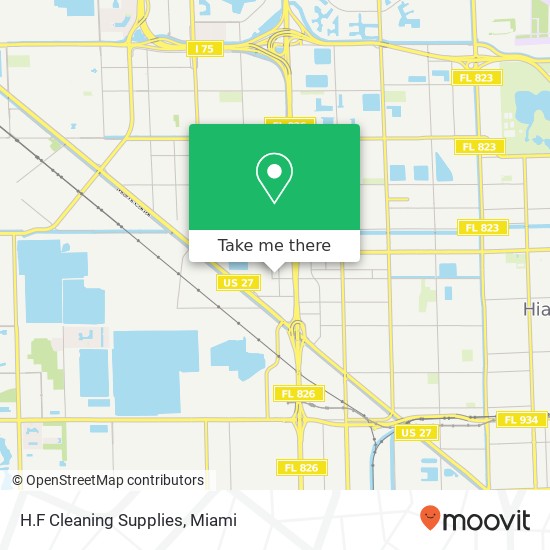 H.F Cleaning Supplies map