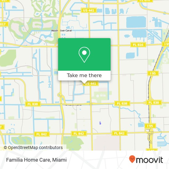 Familia Home Care map