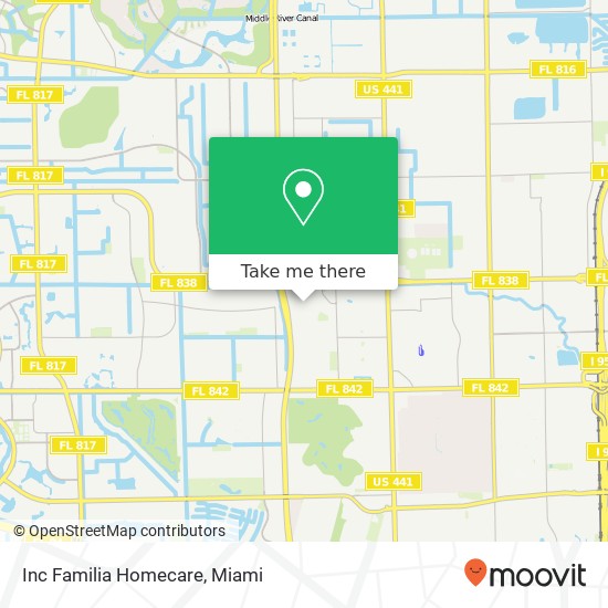 Mapa de Inc Familia Homecare