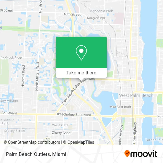Palm Beach Outlets map