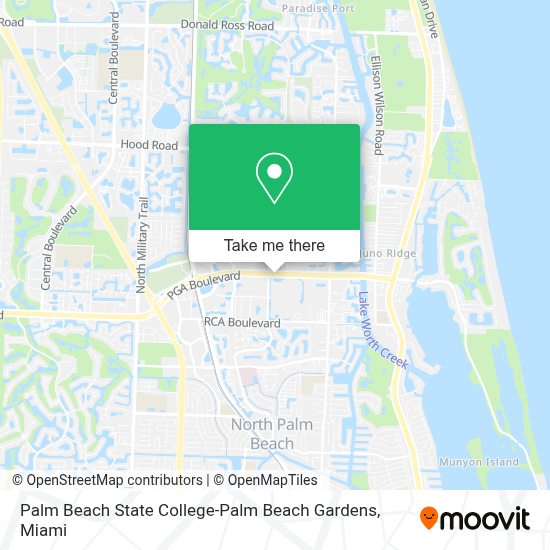 Map Of Palm Beach State College Palmbeach Gardens Hunter Lapp1972