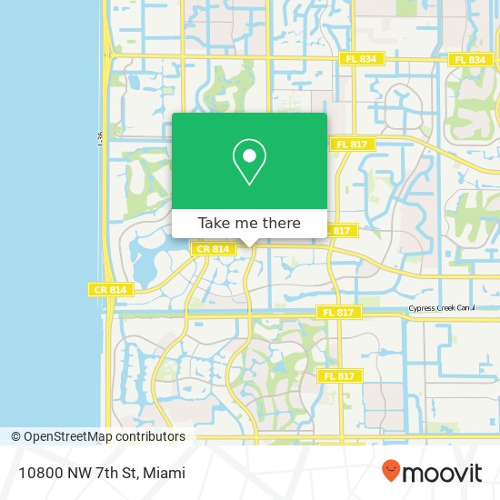 10800 NW 7th St map