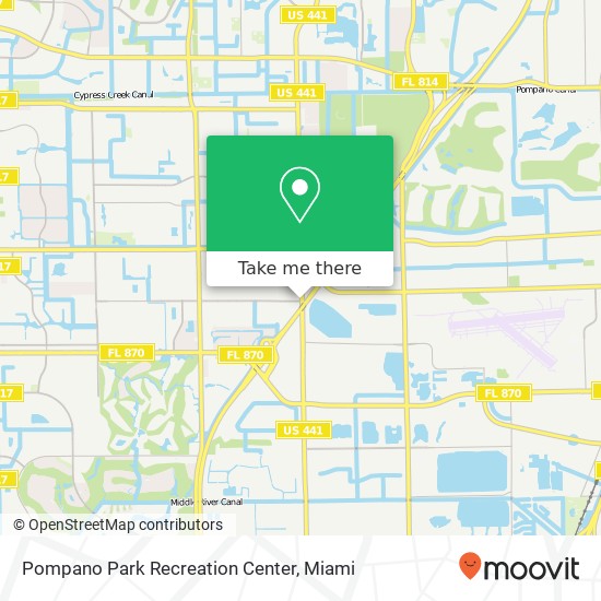 Mapa de Pompano Park Recreation Center