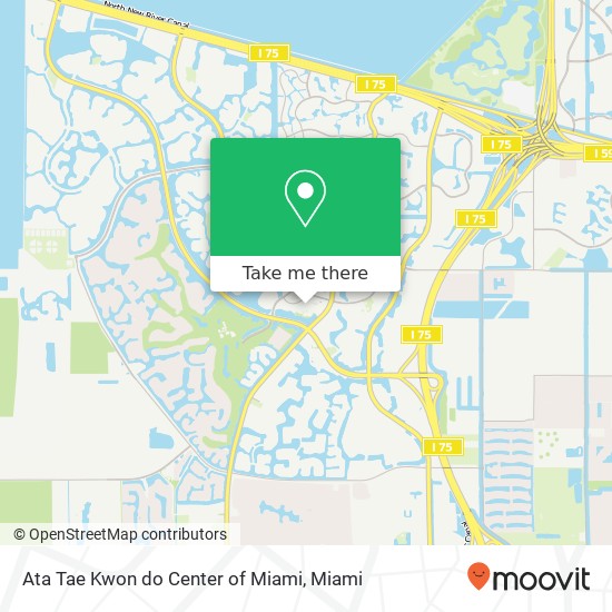 Mapa de Ata Tae Kwon do Center of Miami