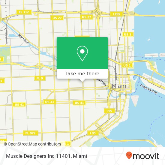 Muscle Designers Inc 11401 map