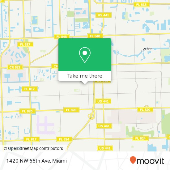 1420 NW 65th Ave map