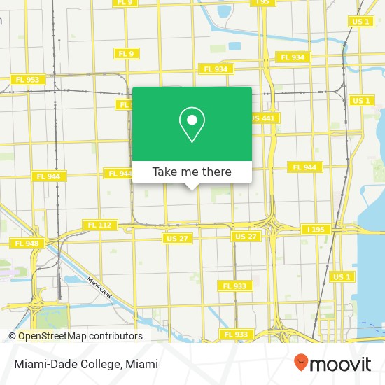 Miami-Dade College map