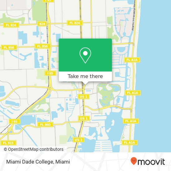 Miami Dade College map