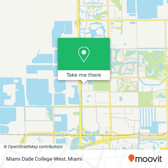Mapa de Miami Dade College-West