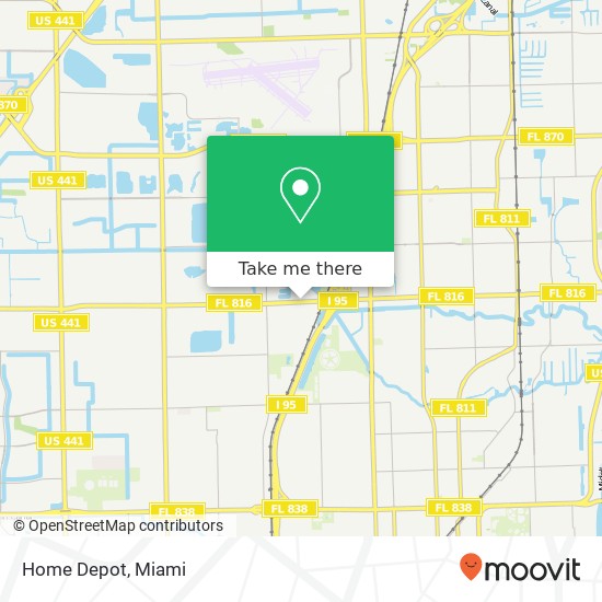 Home Depot map