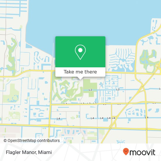 Flagler Manor map