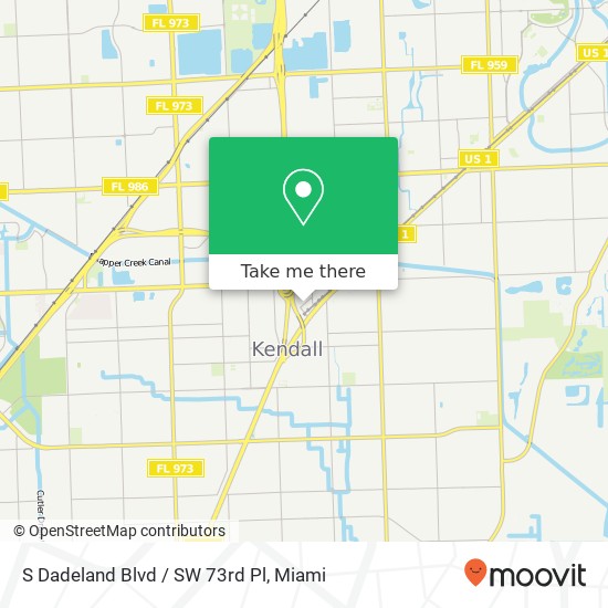 S Dadeland Blvd / SW 73rd Pl map