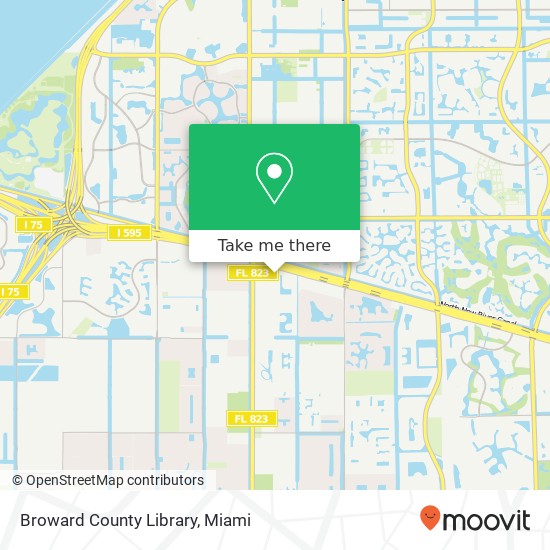 Mapa de Broward County Library