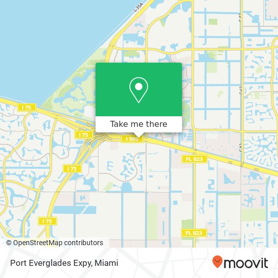 Port Everglades Expy map