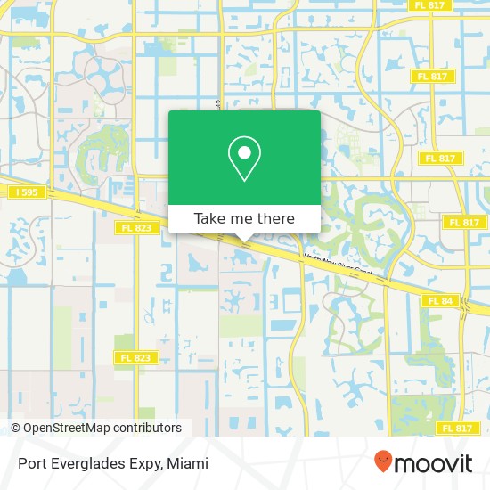 Port Everglades Expy map