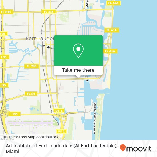 Mapa de Art Institute of Fort Lauderdale (AI Fort Lauderdale)